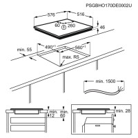 AEG indukcijas plīts virsma - IKE64450XB