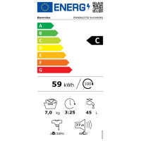 Electrolux veļas mazg.mašīna (front.ielāde), 7kg - EW6SN327SI