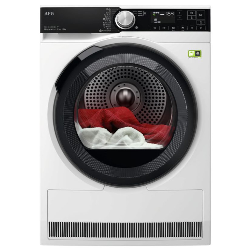 AEG siltumsūkņa veļas žāvētājs, 8 kg - TR9586CE