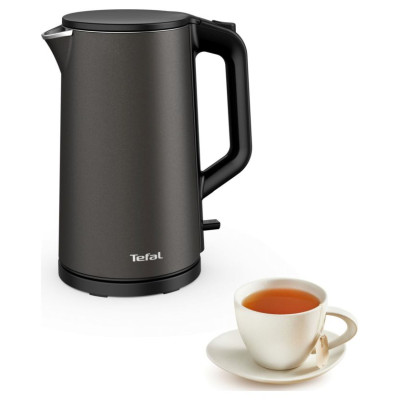 Tefal tējkanna Double Layer, 1.5 L,pelēka - KI583E