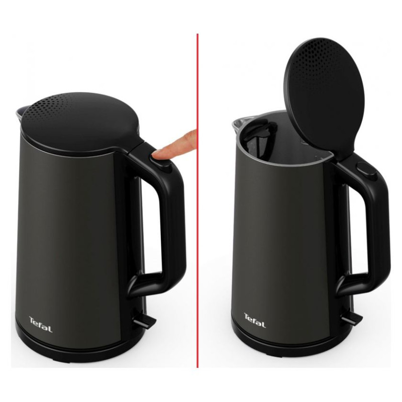 Tefal tējkanna Double Layer, 1.5 L,pelēka - KI583E