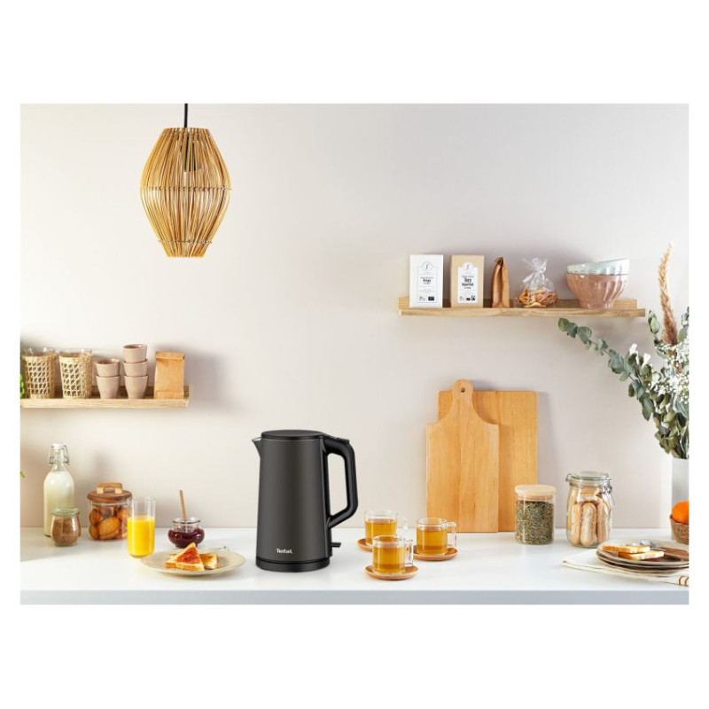 Tefal tējkanna Double Layer, 1.5 L,pelēka - KI583E