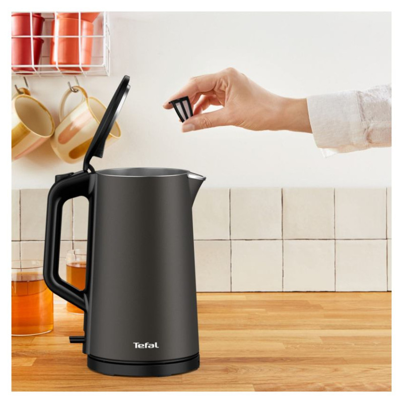 Tefal tējkanna Double Layer, 1.5 L,pelēka - KI583E