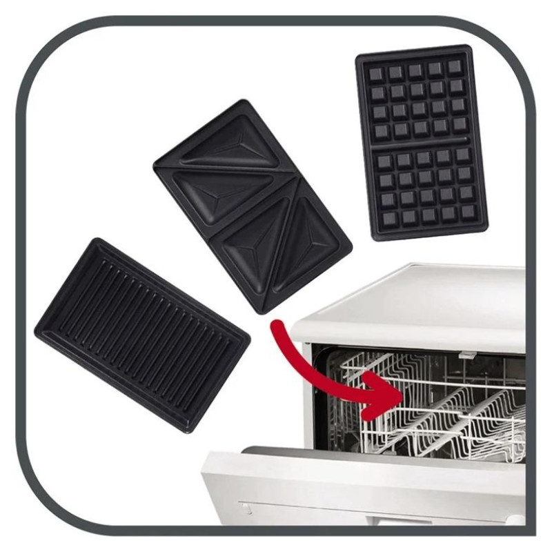 Tefal tosteris Snack Time 3in1,&nbsp;700W, - SW342D38