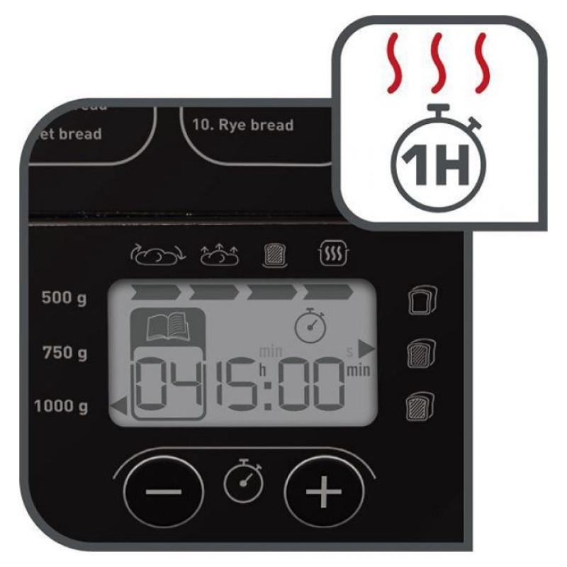 Tefal maizes cep&scaron;anas ierīce Pain Plaisir, 650W, melna - PF220838