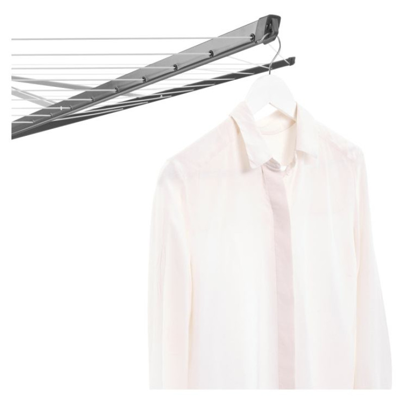 Brabantia rotējo&scaron;s veļas žāvētājs Lift-O-Matic, 50m, 4 atzar., Anthracite - 290503