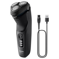 Philips Shaver Series 3000, Wet& Dry skuveklis (lādējams), melns - S3244/12