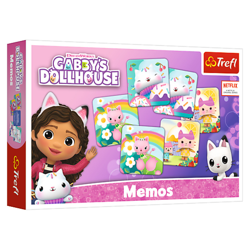 Trefl GABBY&acute;S DOLLHOUSE Memo Gabby&acute;s Dollhouse