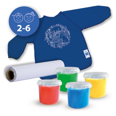 SES ECO pirkstu krāsu komplekts ar priek&scaron;autu