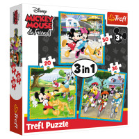 Trefl DISNEY Pužļu komplekts 3in1 Mikipele