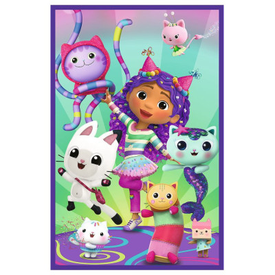 Trefl GABBY&acute;S DOLLHOUSE Pužļu komplekts, 3x80 gab.