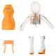 Rainbow High Modes lelle Neon Orange