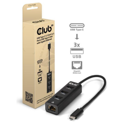 Club3D I/O HUB USB-C 3PORT/CSV-1549 CLUB3D