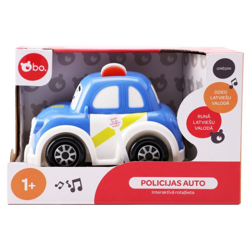 BO. Interaktīvā rotaļlieta Policijas Auto (Latvie&scaron;u val.)