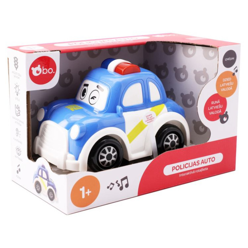 BO. Interaktīvā rotaļlieta Policijas Auto (Latvie&scaron;u val.)