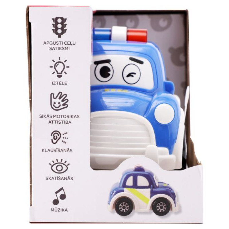 BO. Interaktīvā rotaļlieta Policijas Auto (Latvie&scaron;u val.)
