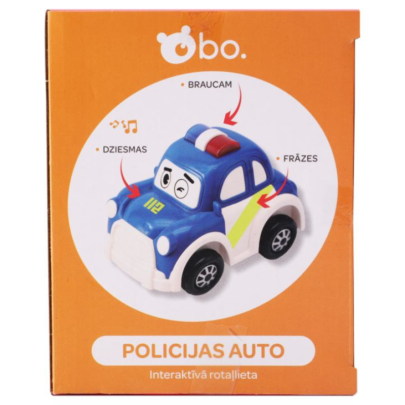 BO. Interaktīvā rotaļlieta Policijas Auto (Latvie&scaron;u val.)