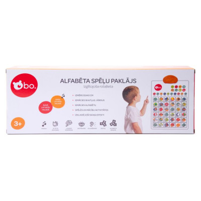 BO. Izglītojo&scaron;a rotaļlieta - Alfabēta spēļu paklājs (Latvie&scaron;u val.)