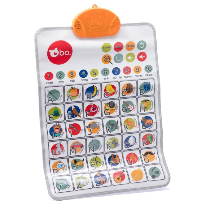BO. Izglītojo&scaron;a rotaļlieta - Alfabēta spēļu paklājs (Latvie&scaron;u val.)