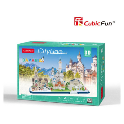 Cubic Fun CUBICFUN 3D Puzle City line - Bavārija
