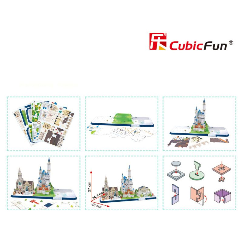Cubic Fun CUBICFUN 3D Puzle City line - Bavārija