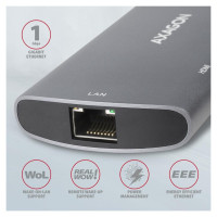 Axagon I/O HUB USB-C 6IN1 SATA M.2/0.18M HMC-6M2 AXAGON