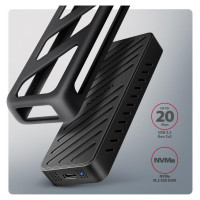 Axagon SSD ACC ENCLOSURE M.2 NVME/USB-C EEM2-20G AXAGON