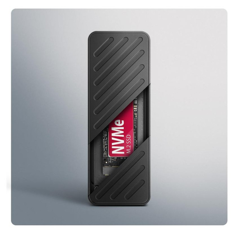 Axagon EEM2-20G USB-C 3.2 Gen 2x2 20Gbps - M.2 NVMe SSD ARMORED 30-80mm ALU box