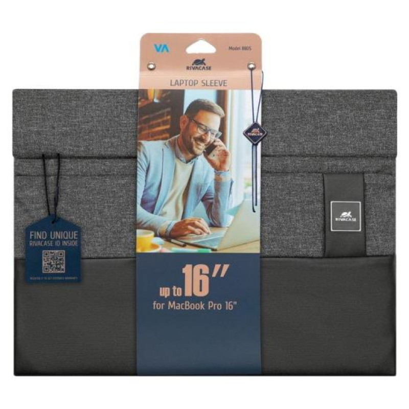 Rivacase NB SLEEVE ULTRABOOK 15.6"/8805 BLACK MELANGE RIVACASE