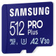 Samsung MEMORY MICRO SDXC PRO+ 512GB/W/ADAPT. MB-MD512SB/WW SAMSUNG