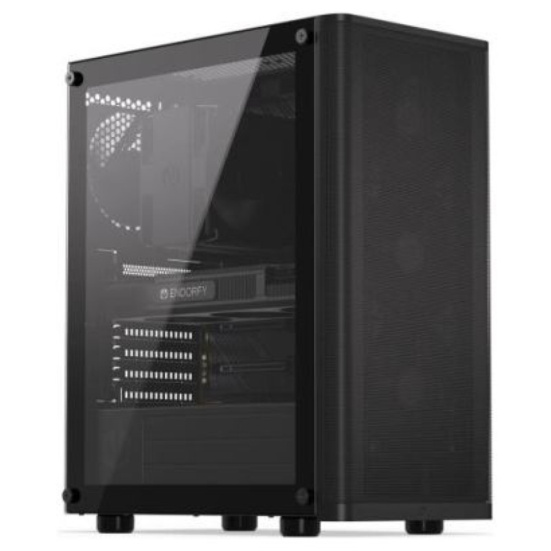 Endorfy Case|ENDORFY|Ventum 200 Air|MicroTower|Case product features Transparent panel|Not included|ATX|MicroATX|MiniITX|Colour Black|EY2A002