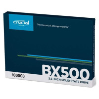 Crucial SSD|CRUCIAL|BX500|1TB|SATA 3.0|Write speed 500 MBytes/sec|Read speed 540 MBytes/sec|2,5"|TBW 360 TB|CT1000BX500SSD1