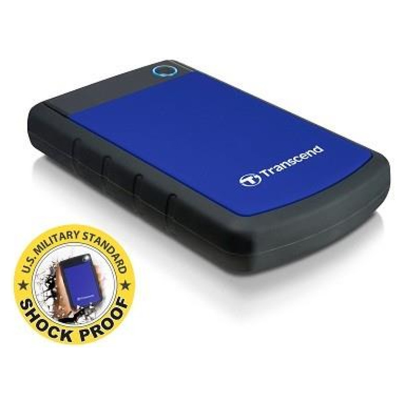 Transcend External HDD|TRANSCEND|StoreJet|2TB|USB 3.0|Colour Blue|TS2TSJ25H3B