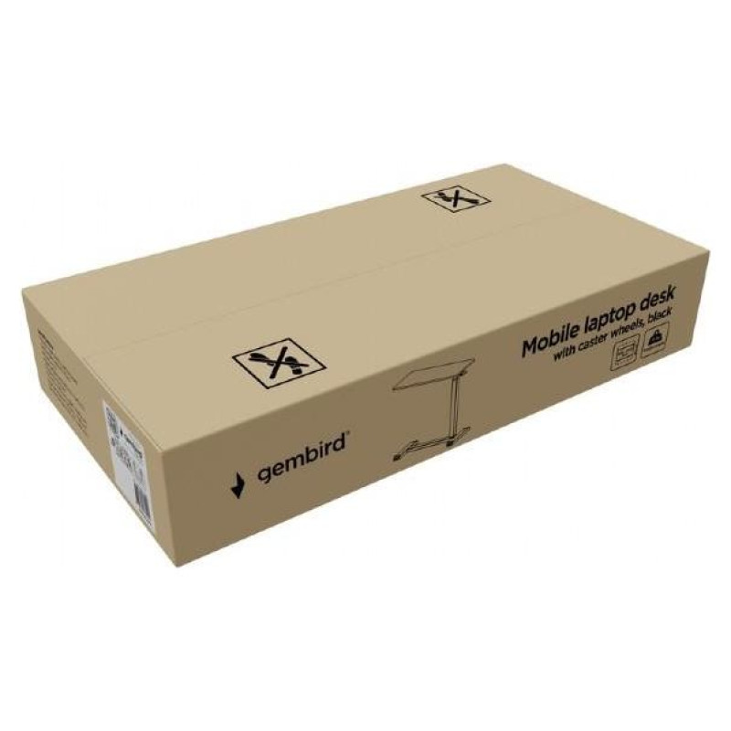 Gembird NB ACC MOBILE DESK WITH WHEELS/BLACK TVS-DESK-02-BK GEMBIRD