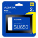 Adata SSD|ADATA|SU650|2TB|Write speed 450 MBytes/sec|Read speed 520 MBytes/sec|2,5"|TBW 600 TB|MTBF 2000000 hours|ASU650SS-2TT-R