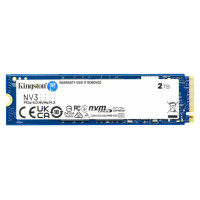 Kingston SSD|KINGSTON|NV3|2TB|M.2|PCIE|NVMe|3D NAND|Write speed 5000 MBytes/sec|Read speed 6000 MBytes/sec|TBW 640 TB|MTBF 200000 hours|SNV3S/2000G
