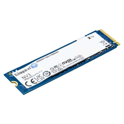 Kingston 2TB NV3 SSD M.2 2280 PCIe 4.0 NVMe, Read: 6,000/ Write: 5,000MB/s