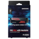 Samsung SSD|SAMSUNG|990 PRO with Heatsink|1TB|M.2|PCIE|NVMe|MLC|Write speed 6900 MBytes/sec|Read speed 7450 MBytes/sec|2.3mm|TBW 600 TB|MTBF 1500000 hours|MZ-V9P1T0CW