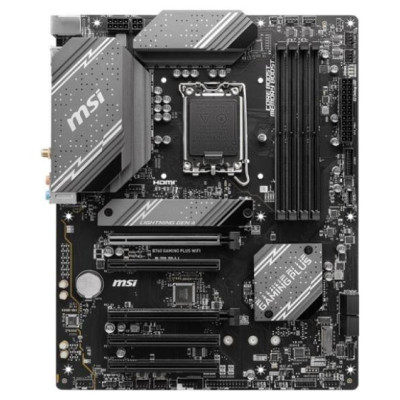 MSI Mainboard|MSI|Intel B760 Express|LGA1700|ATX|Memory DDR5|Memory slots 4|5xPCI-Express 16x|2xM.2|1xHDMI|1xDisplayPort|2xUSB 2.0|2xUSB 3.2|1xUSB-C|1xPS/2|1xOptical S/PDIF|1xRJ45|5xAudio port|B760GAMINGPLUSWIFI