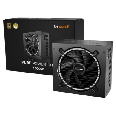 Be Quiet Power Supply|BE QUIET|Pure Power 13|1000 Watts|Peak Power 1050 Watts|Efficiency 80 PLUS GOLD|PFC Active|MTBF 100000 hours|BP028EU