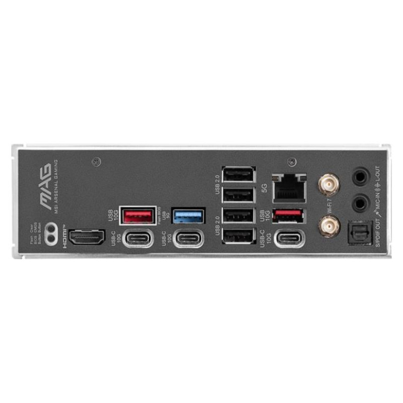 MSI Mainboard|MSI|AMD B850|SAM5|ATX|Memory DDR5|Memory slots 4|3xPCI-Express 16x|4xM.2|1xHDMI|1xAudio-In|1xAudio-Out|4xUSB 2.0|1xUSB 3.0|2xUSB 3.2|3xUSB-C|1xRJ45|B850TOMAHAWKMAXWIFI