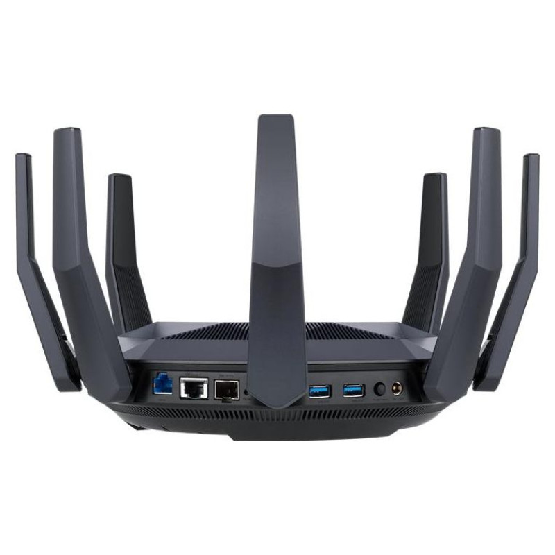 Asus Wireless Router|ASUS|6000 Mbps|Mesh|Wi-Fi 6|USB 3.1|9x10/100/1000M|1x10GbE|1xSPF+|Number of antennas 8|RT-AX89X