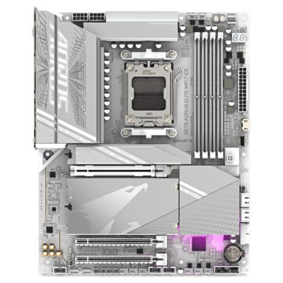 Gigabyte Mainboard|GIGABYTE|AMD X870E|SAM5|ATX|Memory DDR5|Memory slots 4|1xPCI-Express 3.0 2x|1xPCI-Express 4.0 4x	|1xPCI-Express 5.0 16x|4xM.2|1xHDMI|4xUSB 2.0|6xUSB 3.2|2xUSB-C|1xOptical S/PDIF|1xRJ45|2xAudio port|X870AELITEWF7ICE1.1