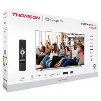 Thomson TV Set|THOMSON|55"|4K/Smart|QLED|3840x2160|Google TV|Black|55UG4S14