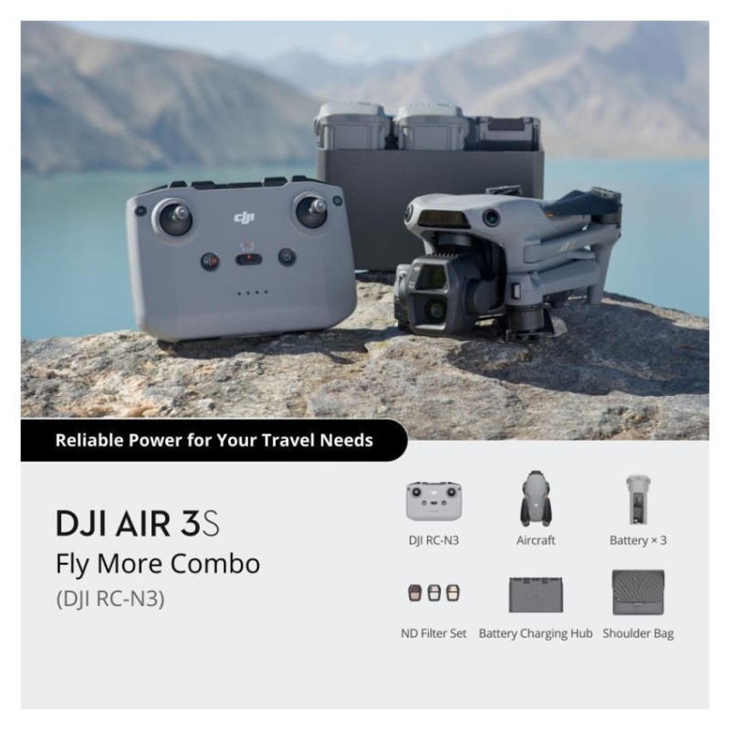 DJI Drone|DJI|Air 3S Fly More Combo (DJI RC-N3)|Consumer|CP.MA.00000815.03