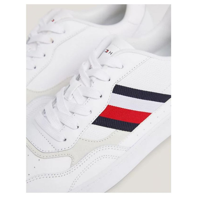 Tommy Hilfiger Court Cupsole Retro Lth Stripes M FM0FM04828YBS shoes (44)
