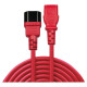 Lindy CABLE POWER IEC EXTENSION 0.5M/RED 30476 LINDY
