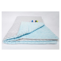 Ankras Sedziņa divpusēja MINKY Dots grey-blue 75х100 cm