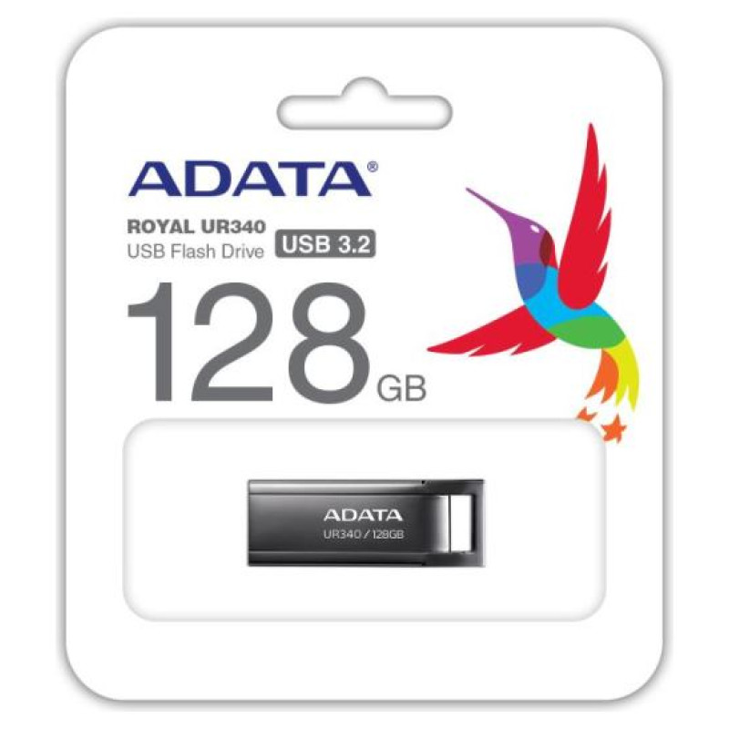 Adata MEMORY DRIVE FLASH USB3.2 128G/BLACK AROY-UR340-128GBK ADATA