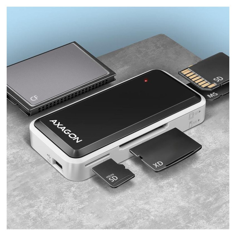 Axagon CRE-X1 External Mini Card Reader 5-slot ALL-IN-ONE
